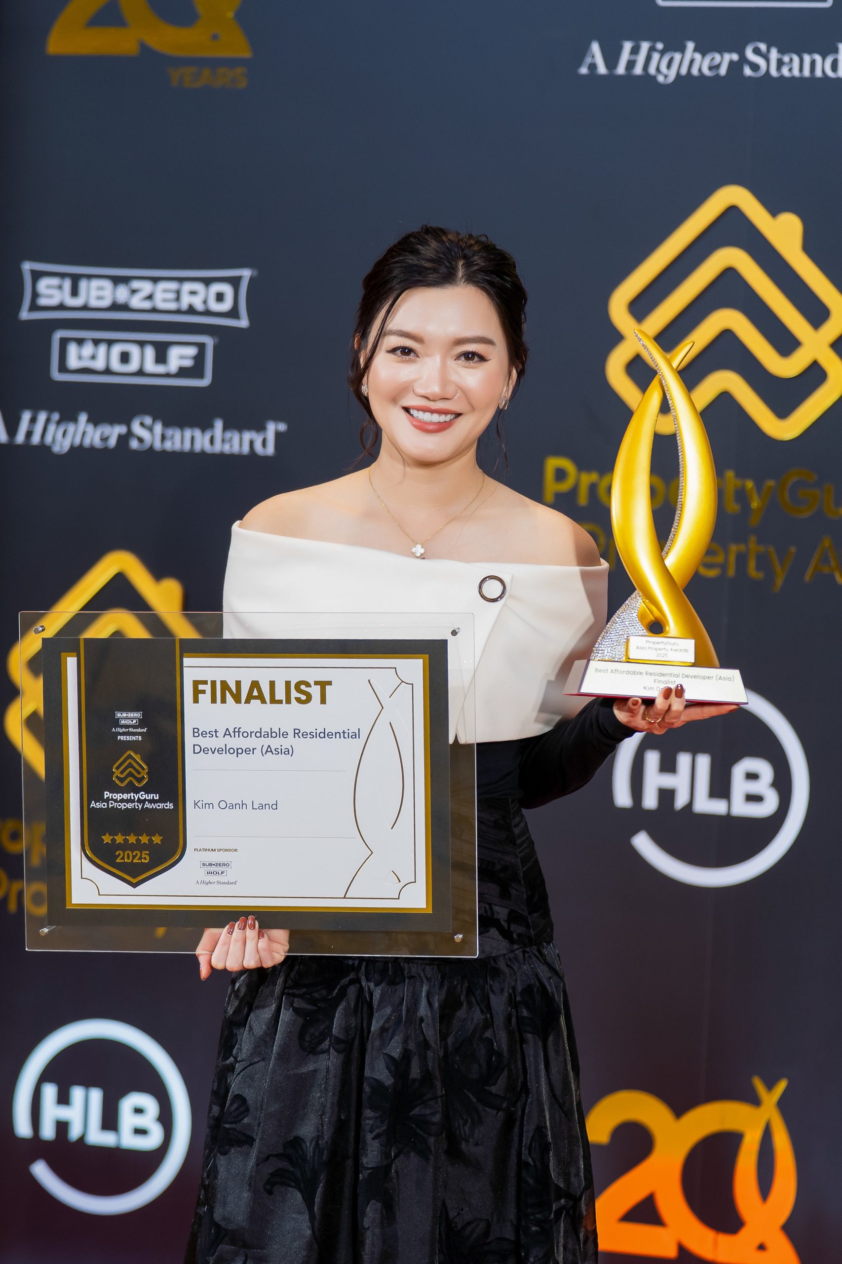 Giải thưởng là sự ghi nhận đầy ý nghĩa đối với hành trình kiến tạo những tổ ấm chất lượng vượt trội với chi phí hợp lý cho người Việt của Kim Oanh Land